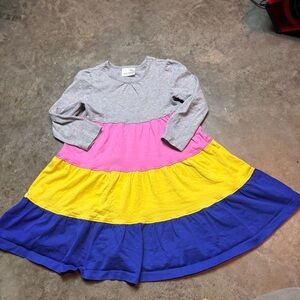 Hanna Andersson Twirl Tier Dress Color Block Size 100cm 4